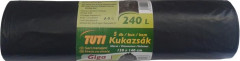 Vrecia na odpadky, 240 l, 5 ks, 120x140 cm, 40 , TUTI "Giga", ierna