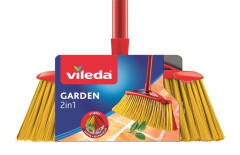 Metla, exterirov, s rukovou, VILEDA "2in1 Garden"