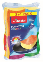 pongia na riad, 3+1 ks,  VILEDA "Color Pur Active Colors"