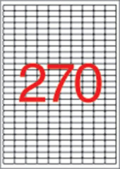 Etikety, univerzlne, 17,8x10 mm, odstrniten, zaoblen rohy, APLI, 6750 etikiet/bal