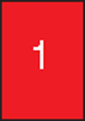 Etikety, 210x297 mm, farebn, APLI, erven, 100 etikiet/bal