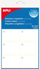 Etikety, 34x53 mm, do mrazniky, zaoblen rohy, na liste A5, APLI, 60 etikiet/bal