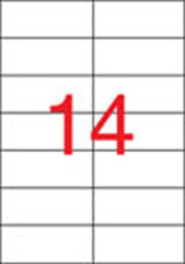 Etikety, univerzlne, 105x42,4 mm, APLI, 1400 etikiet/bal