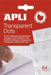 Lepiace bodky, odnmaten, APLI "Transparent Dots", priesvitn