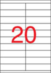 Etikety, univerzlne, 105x29 mm, APLI, 2000 etikiet/bal