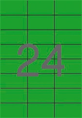 Etikety, 70x37 mm, farebn, APLI, zelen, 480 etikiet/bal