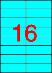 Etikety, 105x37 mm, farebn, APLI, modr, 320 etikiet/bal