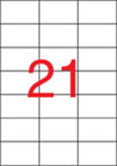 Etikety, univerzlne, 70x42,4 mm, APLI, 10500 etikiet/bal