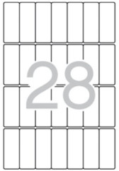 Etikety, 20x50 mm, zaoblen rohy, na liste A5, APLI, 420 etiketa/bal