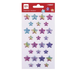 Nlepky, hrub, APLI Kids "Stickers", hviezdy