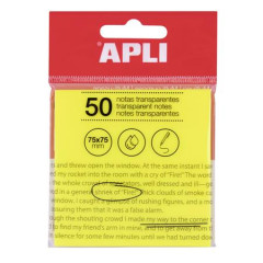 Samolepiaci bloek, priehadn, vodeodoln, 75x75 mm, 50 listov, APLI, lt