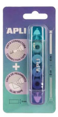 Korekn a lepiaci roller, 2in1, 5 mm x 4-3 m,  APLI , mix farieb