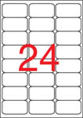 Etikety, univerzlne, 64x33,9 mm, zaoblen rohy, APLI, 2400 etikiet/bal
