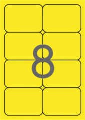 Etikety, 99,1x67,7 mm, farebn, zaoblen rohy, APLI, nenov lt, 160 etikiet/bal