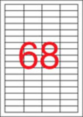 Etikety, univerzlne, 48,5x16,9 mm, APLI, 6800 etikiet/bal