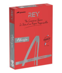 Koprovac papier, farebn, A4, 80 g, REY "Adagio", intenzvna erven