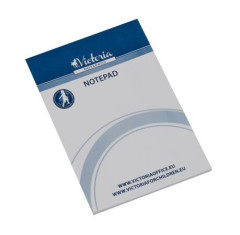 Poznmkov blok, A6, 5x50 listov, ist, VICTORIA OFFICE