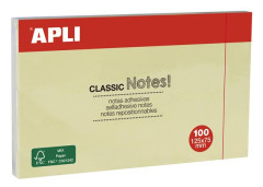Samolepiaci bloek, 125x75 mm, 100 listov, APLI, lt
