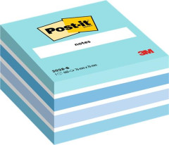 Samolepiaci bloek, 76x76 mm, 450 listov, 3M POSTIT, aquarell modr