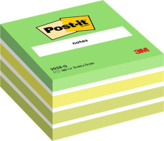 Samolepiaci bloek, 76x76 mm, 450 listov, 3M POSTIT, aquarell zelen