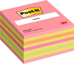 Samolepiaci bloek, 76x76 mm, 450 listov, 3M POSTIT, lollipop pink