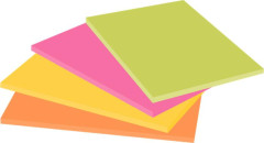 Samolepiaci bloek, 152x101 mm, 4x45 listov, 3M POSTIT "Super Sticky", mix farieb