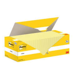 Samolepiaci bloek, 76x76 mm, 18+6x100 listov,  3M POSTIT, lt