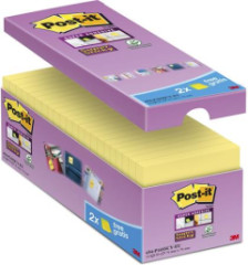 Samolepiaci bloek, 76x76 mm, 16x90 listov, 3M POSTIT "Super Sticky", kanrikovo lt