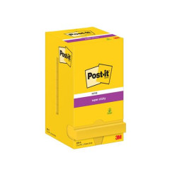 Samolepiaci bloek, 76x76 mm, 12x90 listov, 3M POSTIT "Super Sticky", ultra lt