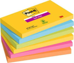 Samolepiaci bloek, 76x127 mm, 90 listov, 3M POSTIT, Carnival