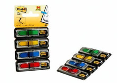 Zloky, plastov, 4x24 zloiek, 11,9x43,2 mm, v tvare pky, 3M POSTIT, mix