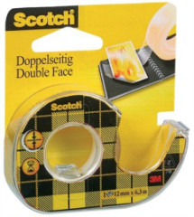 Lepiaca pska, obojstrann, s dispenzorom, run, 12,7 mm x 6,3 m, 3M SCOTCH