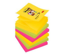Samolepiace bloky, "Z", 76x76 mm, 6x90 listov, 3M POSTIT, "Super Sticky", Rio