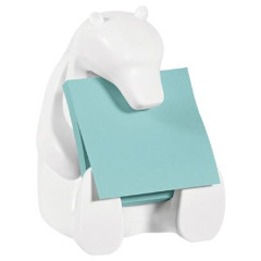 Dvkova na samolepiace ttky "Z", 3M POSTIT "Medve biely", biely