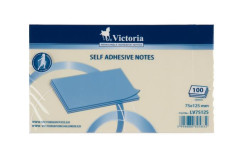 Samolepiaci bloek, 75x125 mm, 100 listov, VICTORIA OFFICE, lt