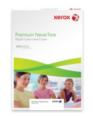 Etikety, do laserovch tlaiarn, A4, plastov, do exteriru, XEROX "Nevertear", biele, 50 etikiet/bal