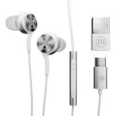 Slchadl, s mikrofnom, USB-C, MAXELL "XC1", biela