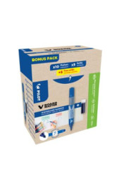 Popisova na tabule, 2,3 mm, kueov hrot, PILOT "V-Board Master, Bonus Pack", modr + npl