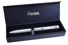 Glov pero, 0,35 mm, oton, telo pera: matn strieborn, PENTEL "EnerGel BL-2007" modr