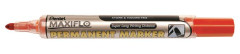 Permanentn popisova, 1,5 mm, kueov hrot, PENTEL "Maxiflo NFL50", erven