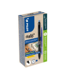 Roller, 0,35 mm, gumovac, stlac mechanizmus, PILOT "Frixion Ball Plus", modr + npl