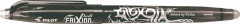 Roller, 0,25 mm, odstrniten psmo, PILOT "Frixion Ball", ierna