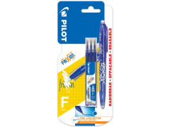 Roller, 0,25 mm, gumovaten, PILOT "Frixion Ball", modr + npl