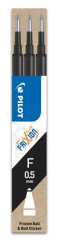 Npl do rollerov, 0,25 mm, odstrniten psmo, PILOT "Frixion Clicker/Ball" 05, ierna