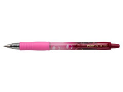 Glov pero, 0,32 mm, stlac mechanizmus, PILOT "G-2 Pink Bubble", modr