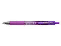 Glov pero, 0,32 mm, stlac mechanizmus, PILOT "G-2 Purple Bubble", modr
