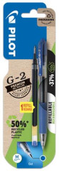Glov pero, 0,32 mm, stlac mechanizmus, PILOT "G-2", modr + npl