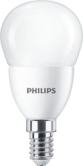 LED iarovka, E14, mal gua, P48, 7W, 806lm, 4000K, PHILIPS "CorePro"