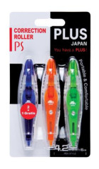 Korekn roller, 4,2mm x 6m, PLUS "PS", 3 rzne farby