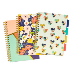 pirlov zoit, B5, linajkov, 100 listov, PUKKA PAD "Floral Love Project Book", mix vzorov